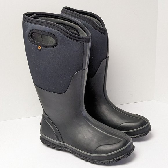 Bogs Shoes Bogs Classic Tall Waterproof Winter Boots Black Womens 7